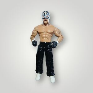 Rare 2005 Jakks Pacific Ray Mysterio Mexican 619 Wrestling Action Figure WWE 7"